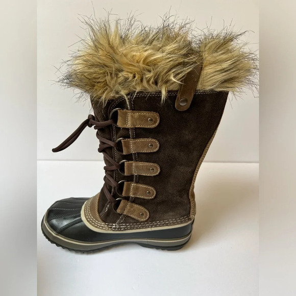 Sorel Joan of Arctic Brown and Tan Waterproof Boots Size 7 - Picture 7 of 9